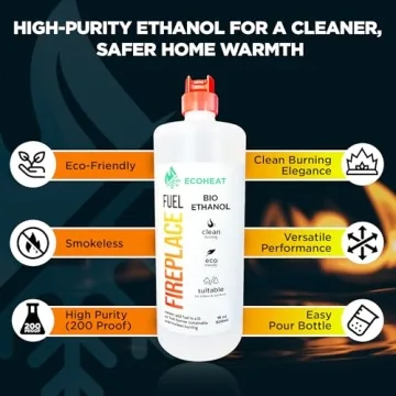 Ecoheat Bio-Ethanol Fireplace Fuel for Clean Indoor Fires
