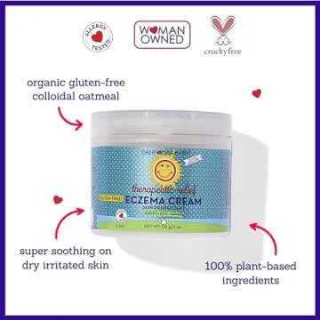 California Baby Eczema Cream | Soothes & Relieves Eczema Irritation | Allergy Friendly | Gluten-Free | Steroid-Free | Eczema Treatment for Dry, Irritated & Sensitive Skin | 57 g / 2 oz.