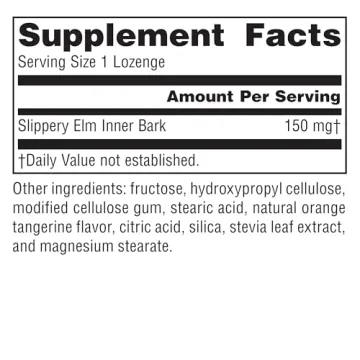 Planetary Herbals Slippery Elm Lozenges for Throat Relief