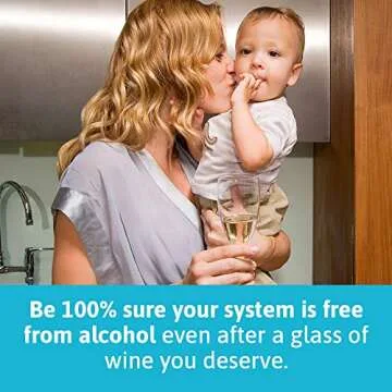 Highly Sensitive Breastmilk Alcohol Test Strips - Mother's Breast Milk Testing with Fast and Reliable Analysis with Graded Results - Keep Your Peace of Mind While Breastfeeding