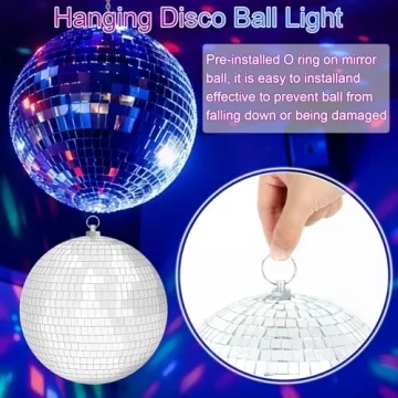 7 Inch LED Disco Mirror Ball for Parties
