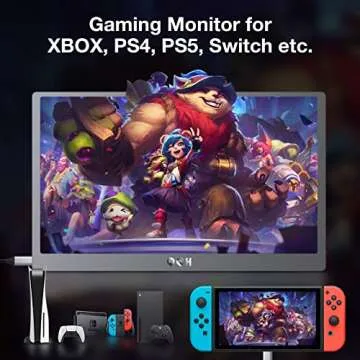 QQH 15.6" Portable Monitor - 1080P FHD External Display