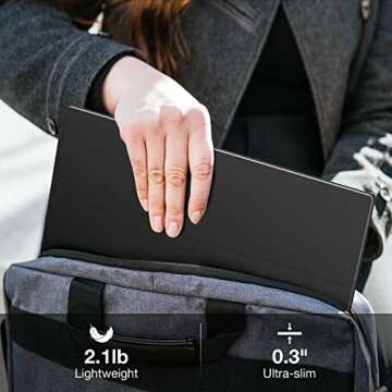 QQH 15.6" Portable Monitor - 1080P FHD External Display