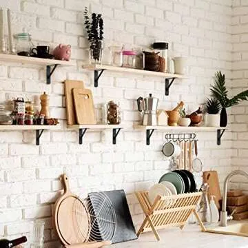 CONNOO Heavy Duty Shelf Brackets for Versatile Home Solutions