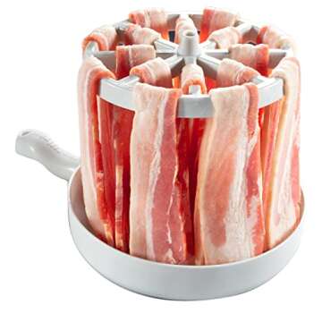 Microwave Bacon Cooker - Bacon Wizard Cooks 1LB of Strips & Reduces Fat by 40% - Use for Easy Big Ga...