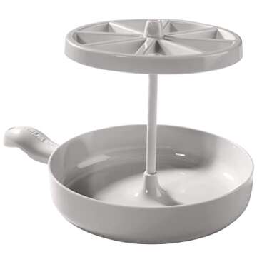 Microwave Bacon Cooker - Bacon Wizard Cooks 1LB of Strips & Reduces Fat by 40% - Use for Easy Big Game Meal Prep - Crispier, Healthier, Quicker Every time - Grease Catcher Makes Clean Up Simple