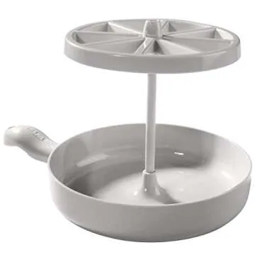 Microwave Bacon Cooker - Bacon Wizard Cooks 1LB of Strips & Reduces Fat by 40% - Use for Easy Big Game Meal Prep - Crispier, Healthier, Quicker Every time - Grease Catcher Makes Clean Up Simple