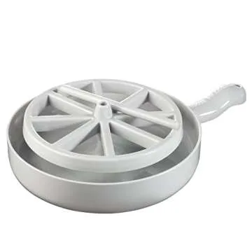 Microwave Bacon Cooker - Bacon Wizard Cooks 1LB of Strips & Reduces Fat by 40% - Use for Easy Big Game Meal Prep - Crispier, Healthier, Quicker Every time - Grease Catcher Makes Clean Up Simple