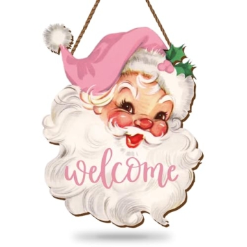 JarThenaAMCS Christmas Wooden Hanging Sign for Festive Holiday Decor