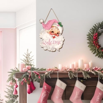 Charming JarThenaAMCS Christmas Wooden Welcome Sign