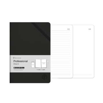 NeoLab N Hardcover Professional Notebook for use with Neo Smartpens for Writing, Sketching, Journaling -125 Ruled & 125 Blank Pages, 5.5 x 8 in.