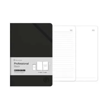 NeoLab N Hardcover Professional Notebook for use with Neo Smartpens for Writing, Sketching, Journaling -125 Ruled & 125 Blank Pages, 5.5 x 8 in.