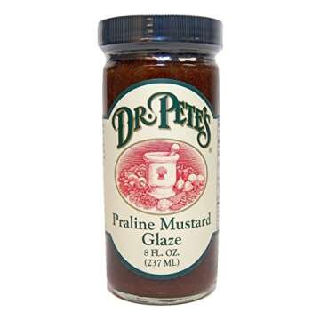 DR PETES Praline Mustard Glaze, 8 OZ