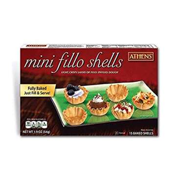 Delicious Athens Mini Fillo Shells - Pack of 12 for Appetizer Perfection