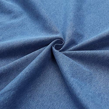 Dubinik®Mens Short Sleeve Button Down Shirts Denim Short Sleeve Shirt Men Two Pocket Western Soft Work Casual Denim Shirt