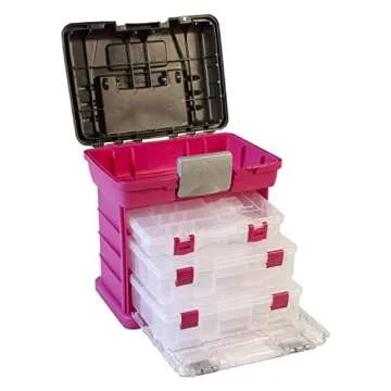 Creative Options 1363-85 Grab N' Go Rack System with Two No.2-3630 Deep Pro-Latch Organizers and One No.2-3650 Organizer, Magenta/Sparkle Gray,Medium