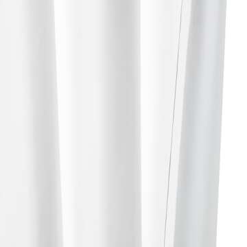 Amazon Basics Room Darkening 84 Inches Long, Blackout Window Curtains 2 Panels with Grommets, for Living Room and Bedroom, 52 x 84 Inches, White