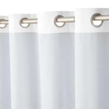 Amazon Basics Room Darkening 84 Inches Long, Blackout Window Curtains 2 Panels with Grommets, for Living Room and Bedroom, 52 x 84 Inches, White