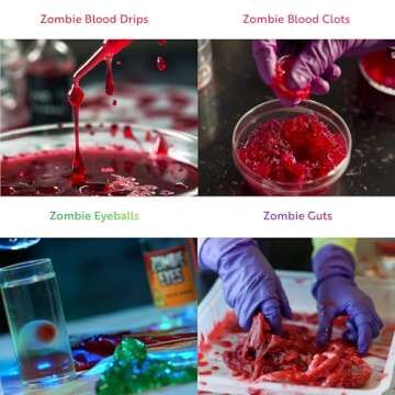 Playz Disgusting n' Gross Zombie Poop - DIY Stem Learning & Educational Science Kit for Kids Age 8 9 10 11 12 13+ Years Old with 34+ Experiment Tools - Kids Toys and Craft Activities for Boys & Girls