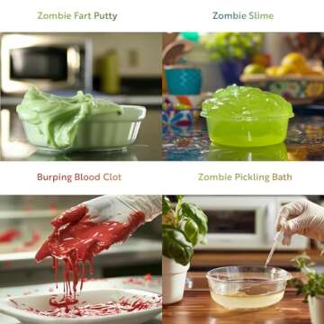 Playz Disgusting n' Gross Zombie Poop - DIY Stem Learning & Educational Science Kit for Kids Age 8 9 10 11 12 13+ Years Old with 34+ Experiment Tools - Kids Toys and Craft Activities for Boys & Girls