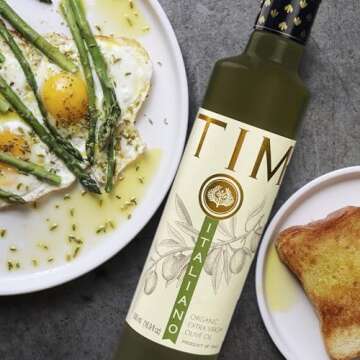 Entimio Italiano Premium Drinking Organic Extra Virgin Olive Oil, 400+ mg/kg Polyphenol Rich, New 2024-2025 Harvest, Gold Award, Italian Olive Oil from Italy, Cold Pressed for Cooking and Finishing