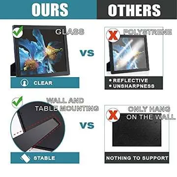 Quality 11"X14" Picture Frame in Real Wood & Glass