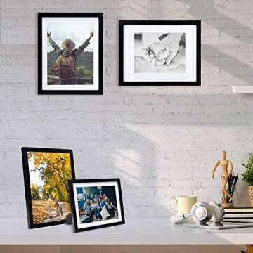 Quality 11"X14" Picture Frame in Real Wood & Glass