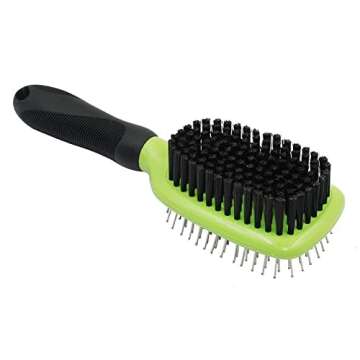 H&H Pets 2-in-1 Grooming Brush for Dogs & Cats - Pin Slicker and Bristle Brush Combo, Perfect for Pe...