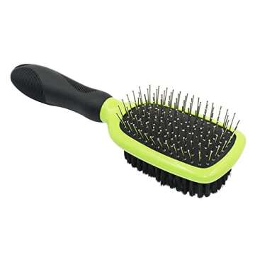 H&H Pets 2-in-1 Grooming Brush: Pin Slicker & Bristle