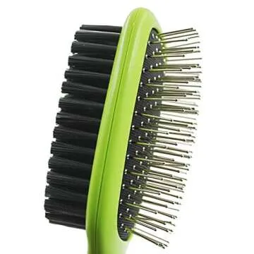 H&H Pets 2-in-1 Grooming Brush: Pin Slicker & Bristle