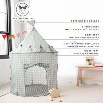3 Sprouts Kids Play Tent - Eco-Friendly Indoor Adventure
