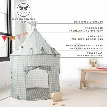 3 Sprouts Kids Play Tent - Eco-Friendly Indoor Adventure