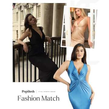 Popilush Shapewear Dress - Glamour Meets Comfort in Style