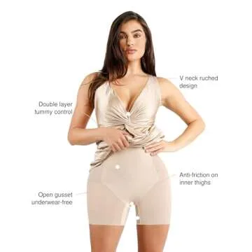 Popilush Shapewear Dress - Glamour Meets Comfort in Style