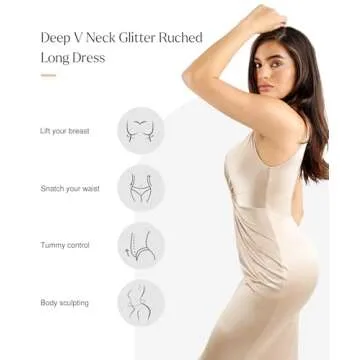 Popilush Shapewear Dress - Glamour Meets Comfort in Style