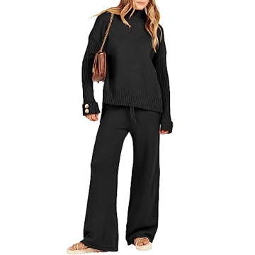 ANRABESS Women's 2 Piece Sweater Lounge Set - Stylish & Cozy