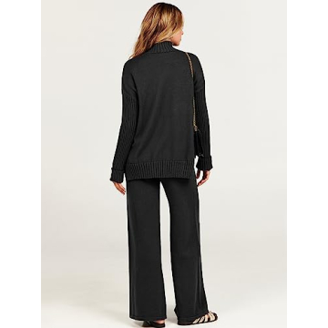 ANRABESS Women's 2 Piece Sweater Lounge Set - Stylish & Cozy