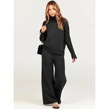 ANRABESS Women's 2 Piece Sweater Lounge Set - Stylish & Cozy