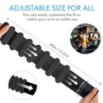 Adjustable Silicone Wrist Ankle Weights for Strength Training