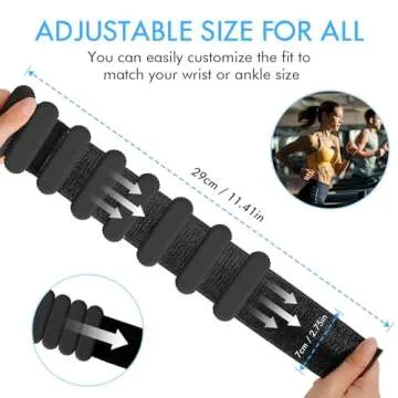 Adjustable Silicone Wrist Ankle Weights for Strength Training