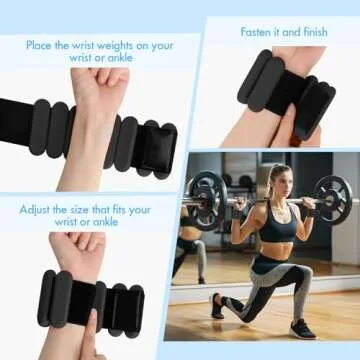 Adjustable Silicone Wrist Ankle Weights for Strength Training