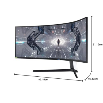 Samsung Odyssey G9 Gaming Monitor 49" - 240Hz Curved QLED Display