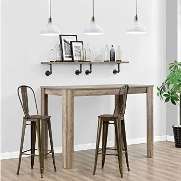 DHP Luxor 30" Antique Bronze Bar Stools Set of 2