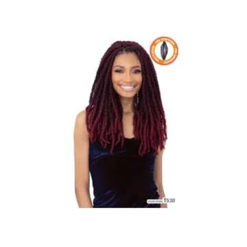Freetress Braids 3X PRE FLUFFED WATER POPPIN TWIST 28 (3-PACK, 1B)