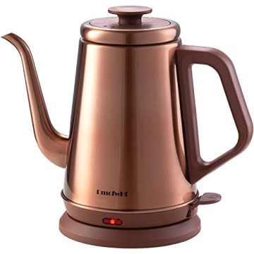 DmofwHi Gooseneck Electric Kettle 1000W - Copper Finish