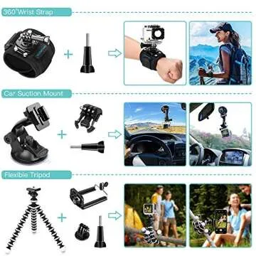SmilePowo 48-in-1 GoPro Accessories Bundle for Every Adventure