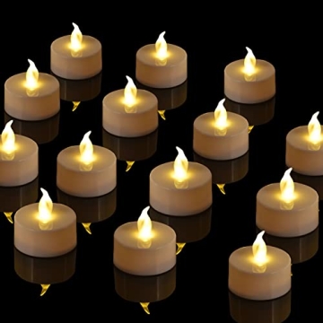 Brigle Tea Lights: Long Lasting Flameless LED Candles