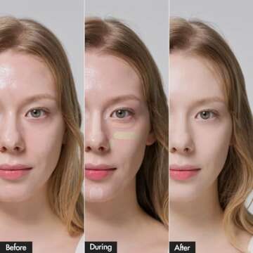 LUNA Conceal Blender Palette 5-in-1 Color Correcting and Concealing Makeup with Beige, Green, Vanila, Medium Peach and Pure Bright Buildable Coverage for Redness, Dark Circles and Blemishes