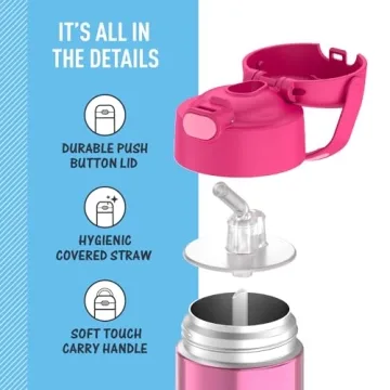 THERMOS FUNTAINER Kids Water Bottle - 12 Ounce Insulated