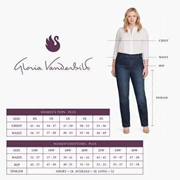 Gloria Vanderbilt Women's Amanda Classic High Rise Tapered Jean Standard, Frisco, 14 Short